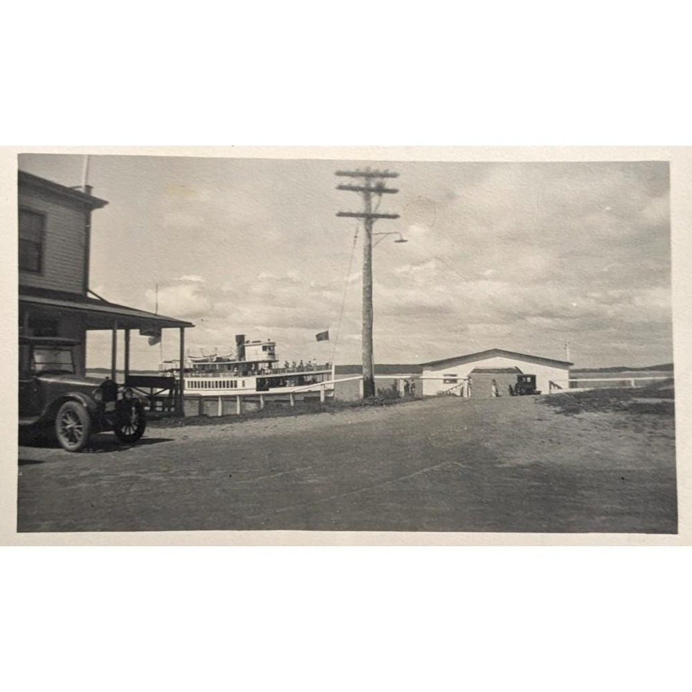 Cliff Island Maine Steamer Emita Casco Bay Lines Ferry Dock c1910s RPPC Postcard